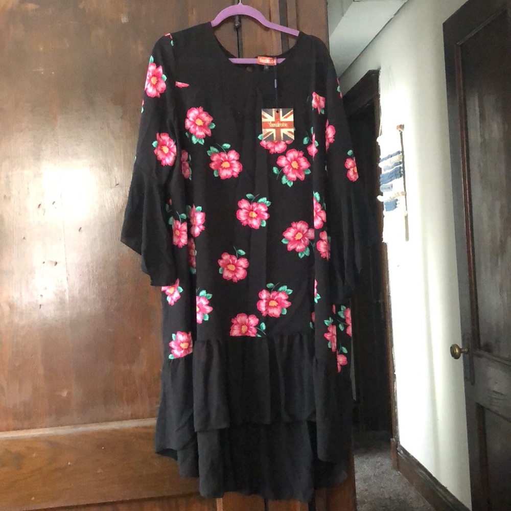 Flower Print Chiffron Dress